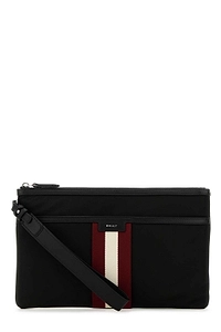 Bally Code Zipped Clutch Bag