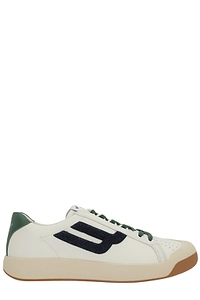 Bally Logo Flocked Low-Top Sneakers