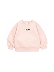 Balmain Kids Logo Printed Crewneck Sweatshirt