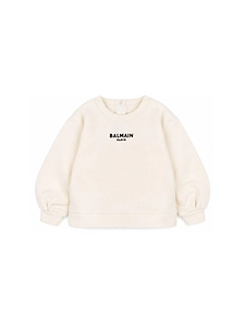 Balmain Kids Logo Printed Crewneck Sweatshirt