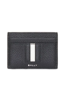 Bally Logo Printed Stripe Detailed Cardholder