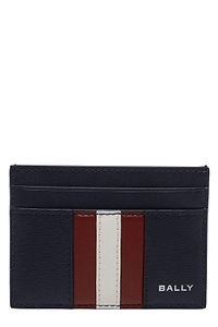 Bally Logo-Printed Striped Cardholder