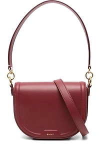 Bally Logo-Stamp Foldover Top Shoulder Bag