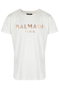 Balmain Kids Logo-Printed Crewneck T-Shirt
