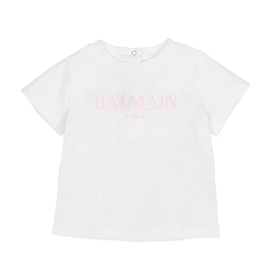 Balmain Kids Logo-Printed Crewneck T-Shirt