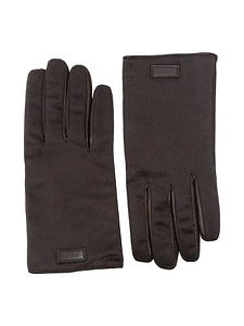 Bally Logo Trim Leather Gloves