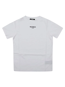 Balmain Kids Logo-Printed Crewneck T-Shirt