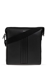 Bally Mythos Logo Lettering Striped Messenger Bag