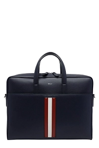 Bally Mythos Logo Printed Zip-Up Briefcase