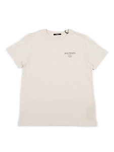 Balmain Kids Logo Printed Crewneck T-Shirt