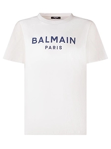 Balmain Kids Logo Printed Crewneck T-Shirt