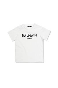 Balmain Kids Logo Printed Crewneck T-Shirt