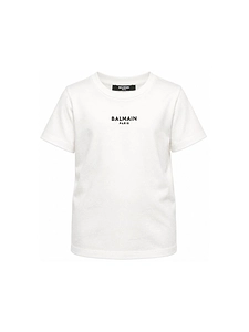 Balmain Kids Logo Printed Crewneck T-Shirt