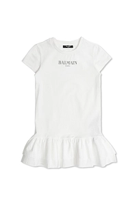 Balmain Kids Logo Printed Dress