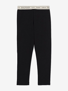 Balmain Kids Logo Printed Leggings