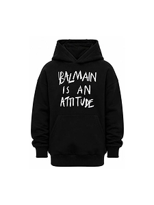 Balmain Kids Logo Printed Long-Sleeved Hoodie
