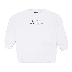 Balmain Kids Logo-Printed Long Sleeved Sweatshirt
