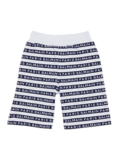 Balmain Kids Logo Printed Jersey Shorts
