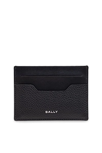 Bally Textured Leather Card Holder Wallet