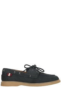 Bally Webby Boat Lace-Up Flat Shoes