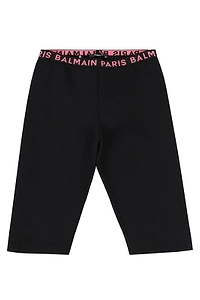 Balmain Kids Logo Waist Leggings