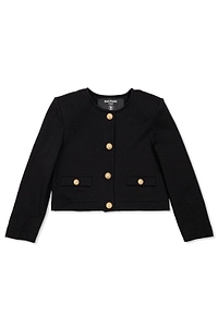 Balmain Kids Long Sleeve Buttoned Cardigan