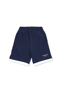 Balmain Kids Logo Trim Shorts