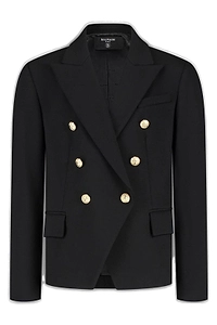 Balmain Kids Long Sleeved Double Breasted Jacket