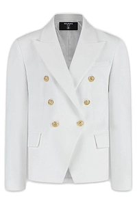 Balmain Kids Long Sleeved Double Breasted Jacket