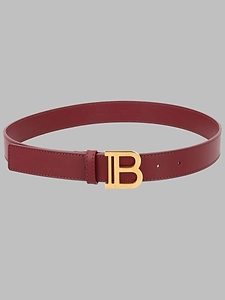 Balmain Kids Monogram Buckle Belt