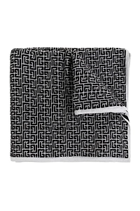 Balmain Kids Monogram-Pattern Bath Towel