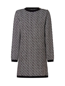 Balmain Kids Monogram Knitted Dress
