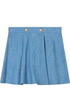 Balmain Kids Pleated Skirt