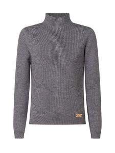 Balmain Kids Ribbed Mock-Neck Knitted Sweater