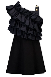 Balmain Kids Ruffled Sleeveless Dress
