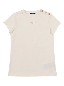 Balmain Kids Short Sleeve Crewneck T-Shirt
