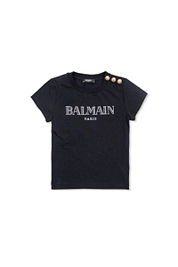 Balmain Kids Vintage Logo Printed T-Shirt