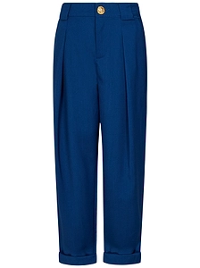 Balmain Kids Turn-Up Hem Pleated Trousers
