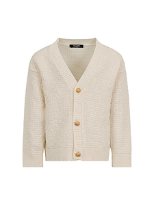 Balmain Kids V-Neck Cardigan