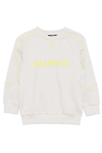 Balmain Kids Varsity Logo Printed Sweatshirt