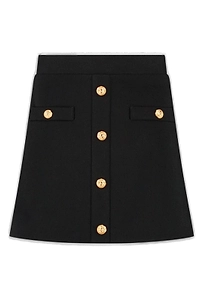 Balmain Kids Zipped Mini Skirt