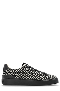 Balmain B Court Monogram Low-Top Sneakers