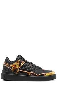 Balmain B-Court Printed Low-Top Sneakers