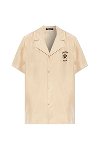 Balmain Embroidered Camp-Collar Shirt