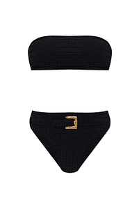 Balmain Logo Monogram Two Piece Swimsuit