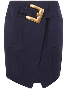 Balmain Belted Mini Skirt