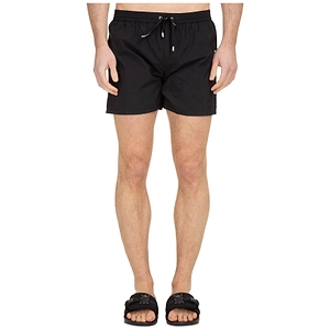 Balmain Logo Printed Drawstring Swim Shorts