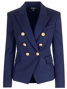 Balmain Button Embellished Tailored Blazer