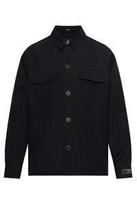 Balmain Button-Front Shirt Jacket
