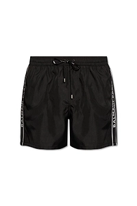 Balmain Logo Tape Swim Shorts